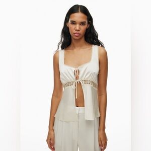 Aritzia Picnic Blouse in Light Birch! Size m! Brand new with tags!